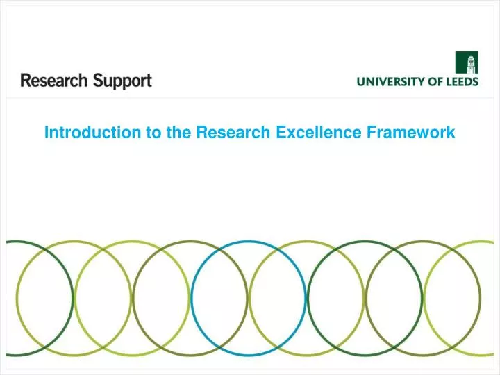 introduction to the research excellence framework n.
