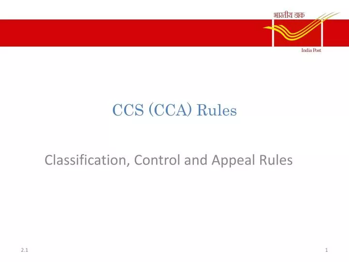 ccs cca rules n.