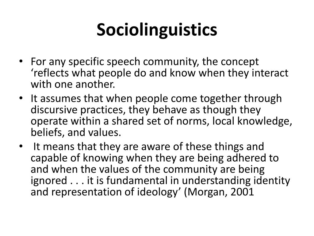 sociolinguistics definition sociolinguistics definition