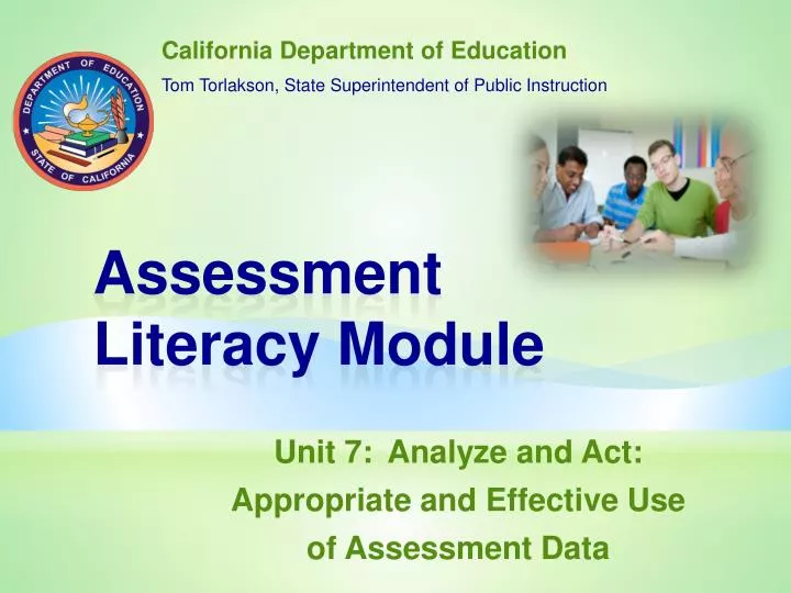 assessment literacy module n.