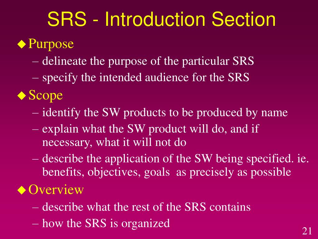 PPT Software Requirements Specification PowerPoint Presentation Free 