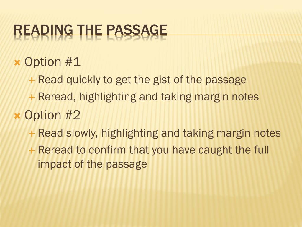 what is a passage analysis essay