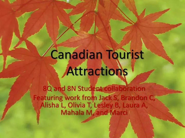 canadian tourist attractions n.
