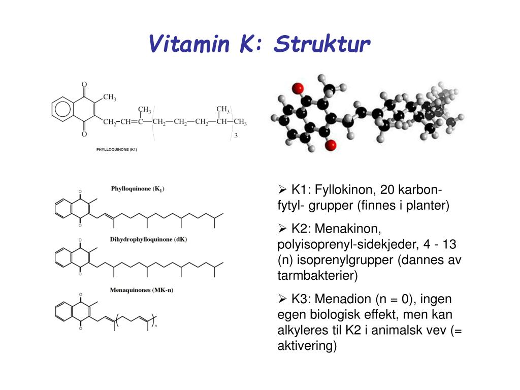 Ppt Vitamin K Struktur Powerpoint Presentation Free