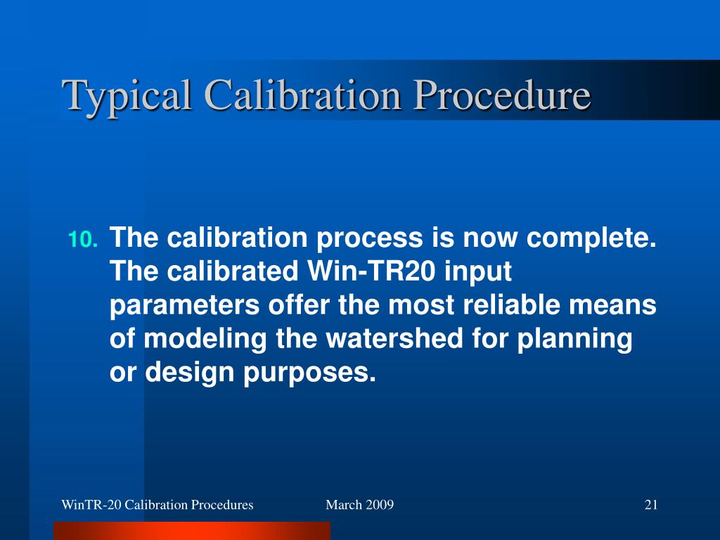 PPT WinTR20 Calibration Procedures PowerPoint Presentation, free