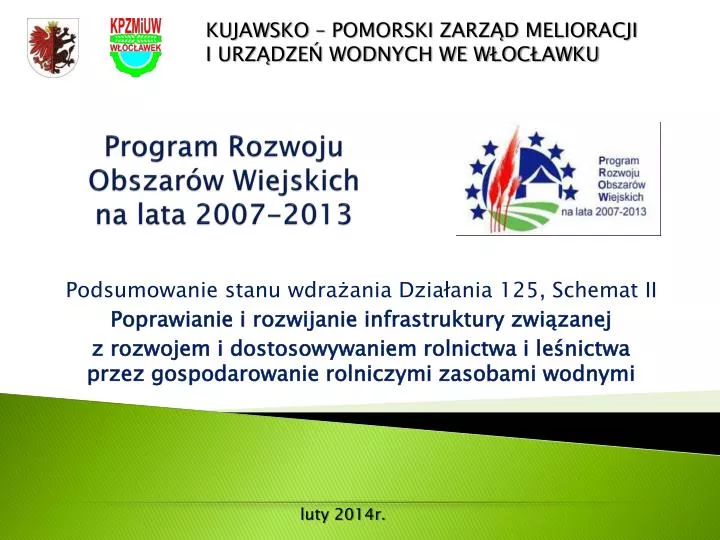 Program Rozwoju Obszarów Wiejskich Jako Dokument Programowy Litwiniuk