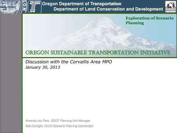 discussion with the corvallis area mpo january 30 2013 n.