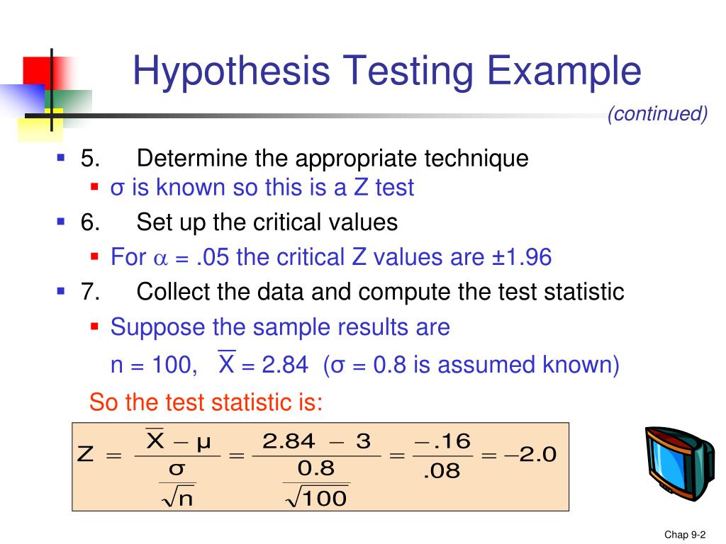 make a hypothesis test