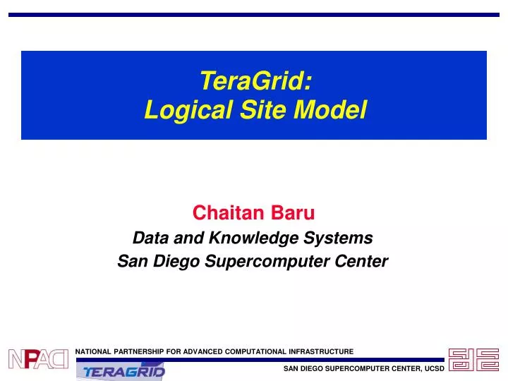 teragrid logical site model n.