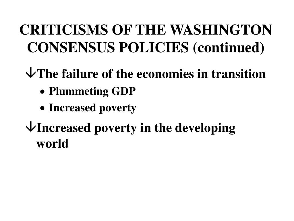 PPT Fairness and the Washington Consensus PowerPoint Presentation