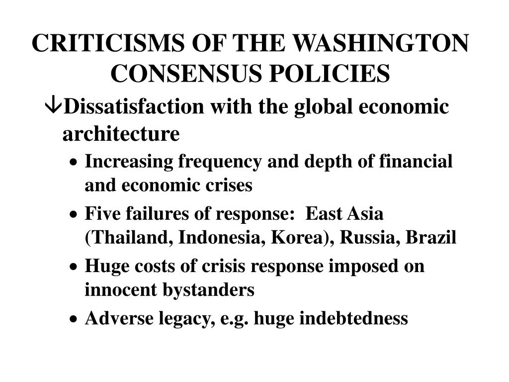 PPT Fairness and the Washington Consensus PowerPoint Presentation