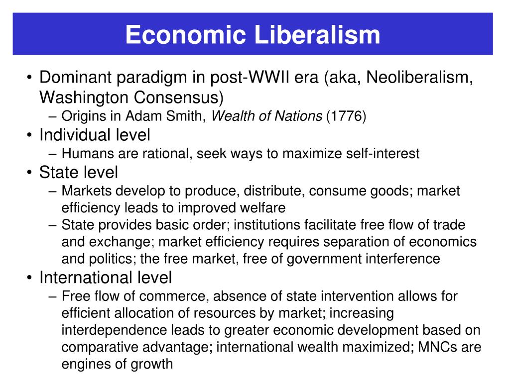 economic liberalism case study