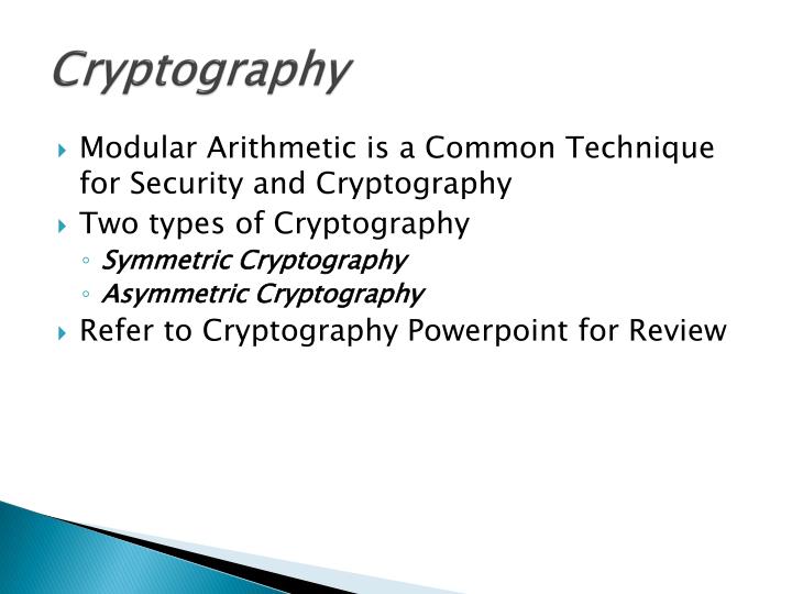 Ppt modular arithmetic powerpoint presentation id 5882288