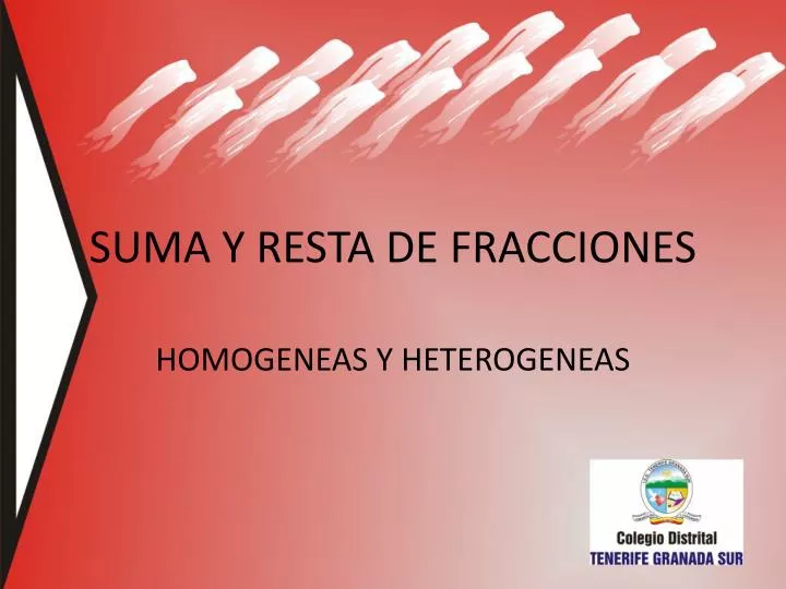 Ppt Suma Y Resta De Fracciones Powerpoint Presentation Free