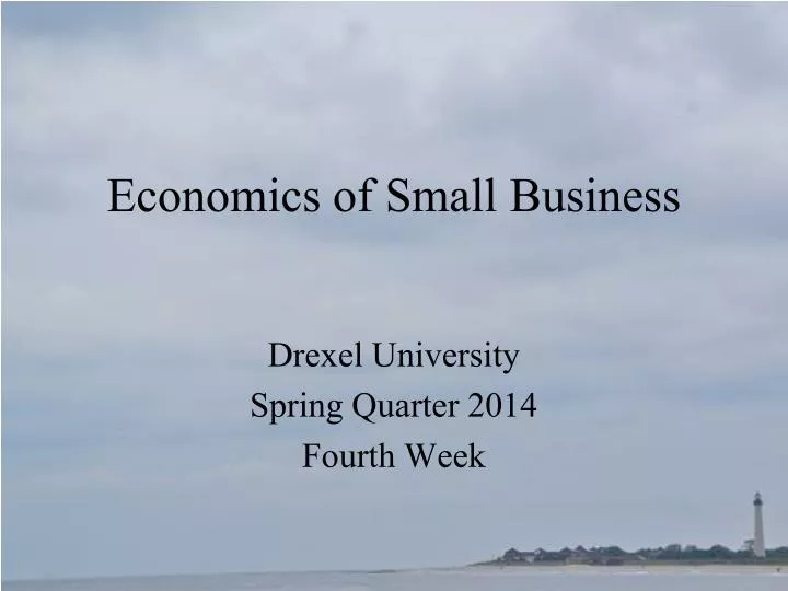 economics of small business n.