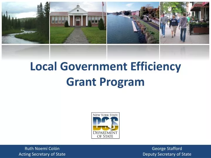 PPT Local Government Efficiency Grant Program PowerPoint Presentation