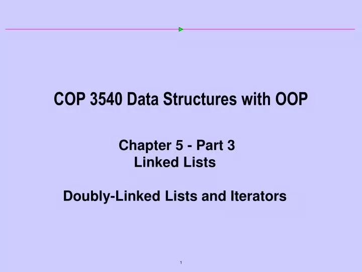 PPT - COP 3540 Data Structures with OOP PowerPoint Presentation, free ...