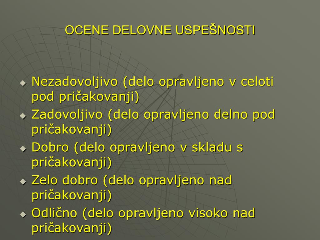PPT - OCENJEVANJE IN NAPREDOVANJE V JAVNEM SEKTORJU (Ljubljana, 29.1.2010)  PowerPoint Presentation - ID:5884230