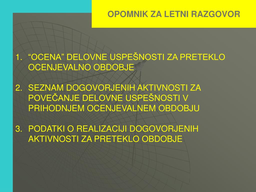 PPT - OCENJEVANJE IN NAPREDOVANJE V JAVNEM SEKTORJU (Ljubljana, 29.1.2010)  PowerPoint Presentation - ID:5884230