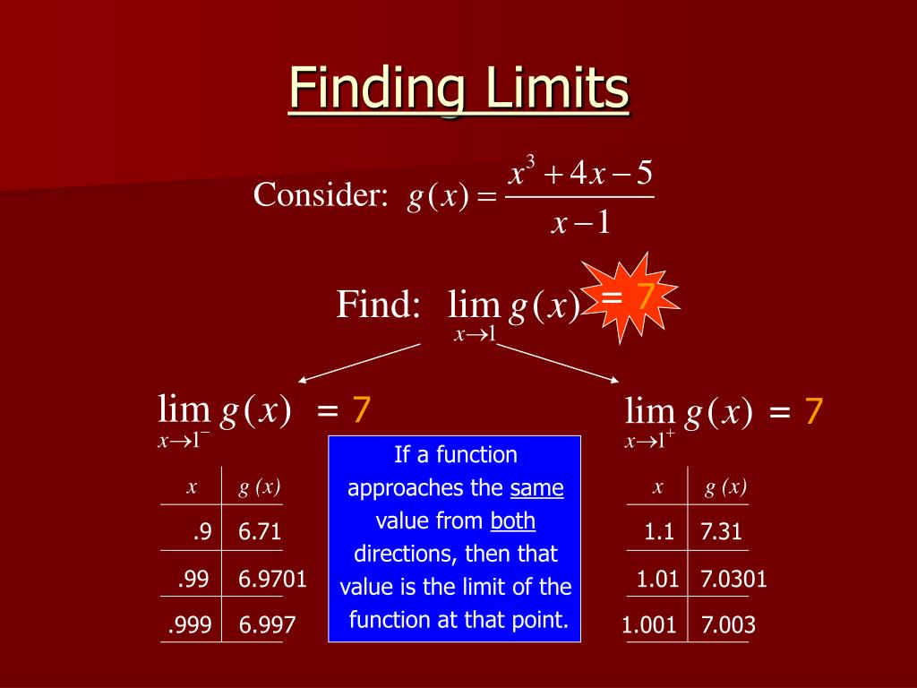 PPT - Limits Numerically PowerPoint Presentation, free download - ID ...
