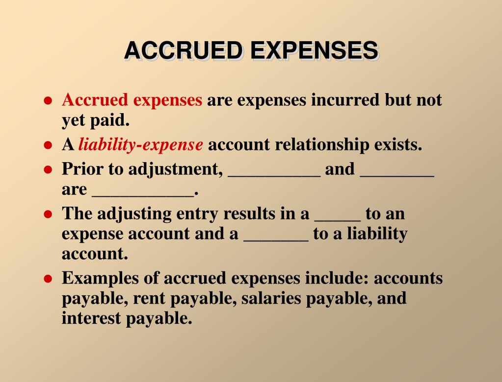 accrued expense accrued expense