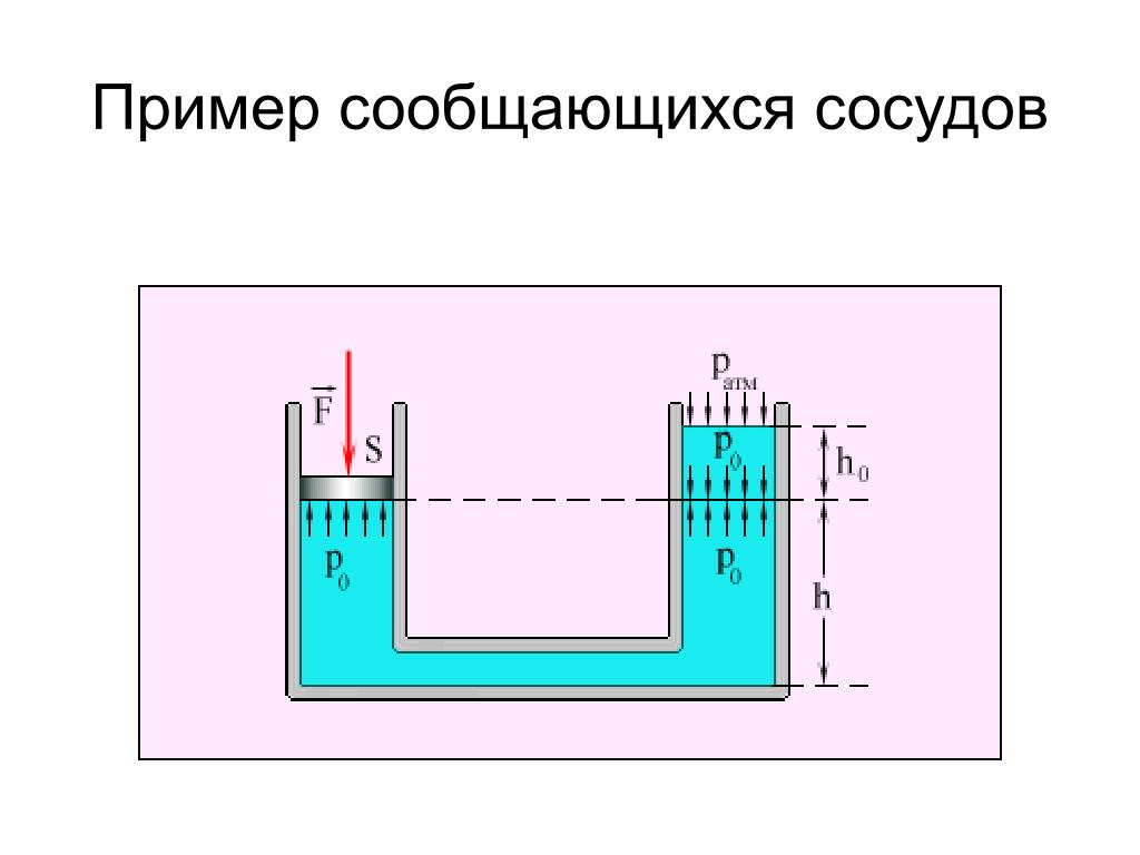 Какие примеры сообщающихся