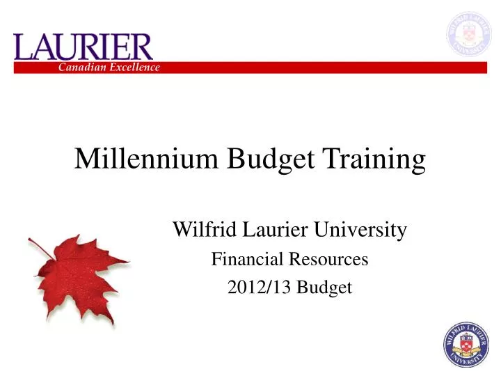 millennium budget training n.