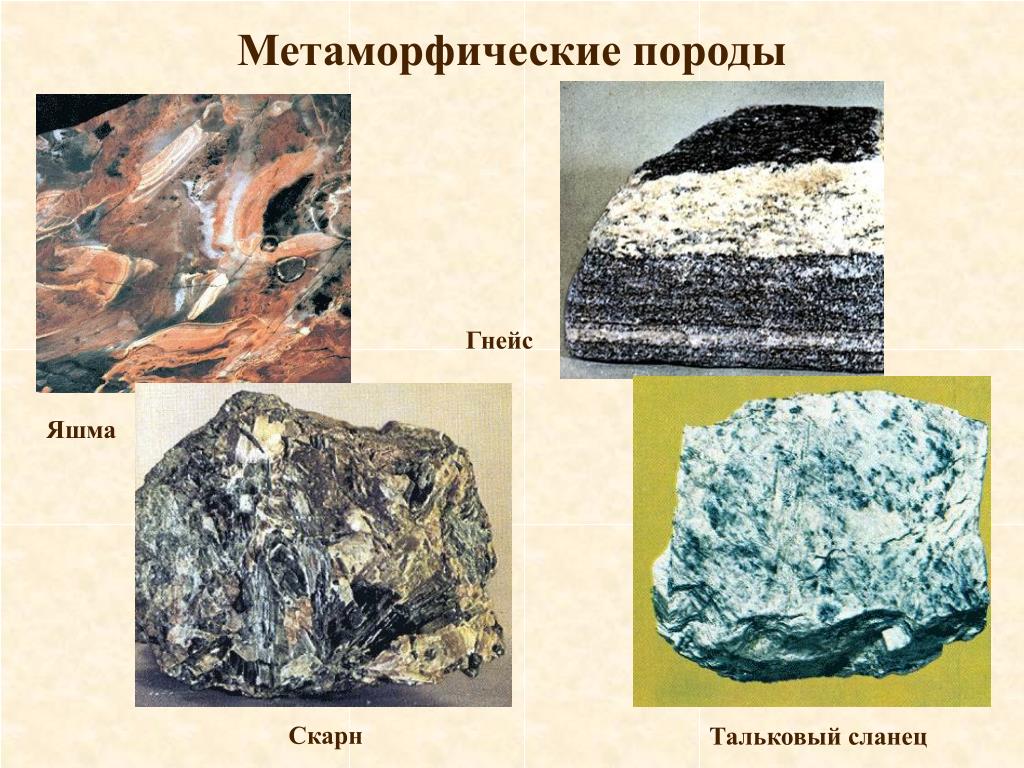 Метаморфические горные породы 5 класс география