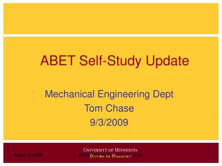 PPT ABET Self Study Update PowerPoint Presentation Free Download Ppt abet self study update powerpoint presentation free download