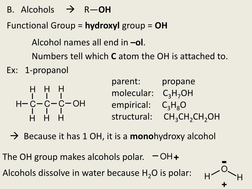 hydroxyl functional group hydroxyl functional group