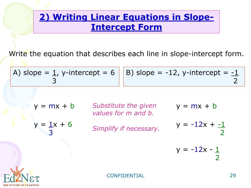 PPT - Algebra30 Slope-Intercept Form PowerPoint Presentation, free