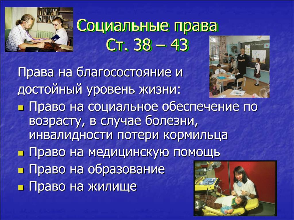 Примеры реализации социальных прав. Социальное право статьи. Статьи социальных прав человека.