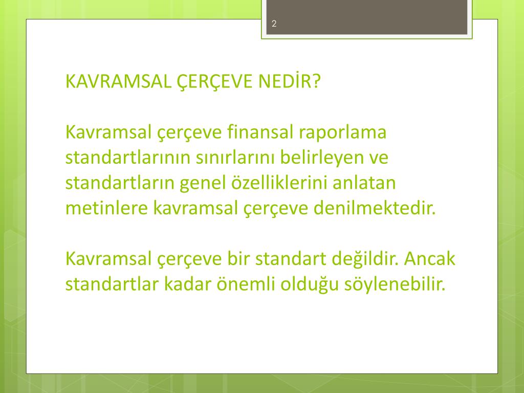 PPT - KAVRAMSAL ÇERÇEVE PowerPoint Presentation, free download - ID:5889364
