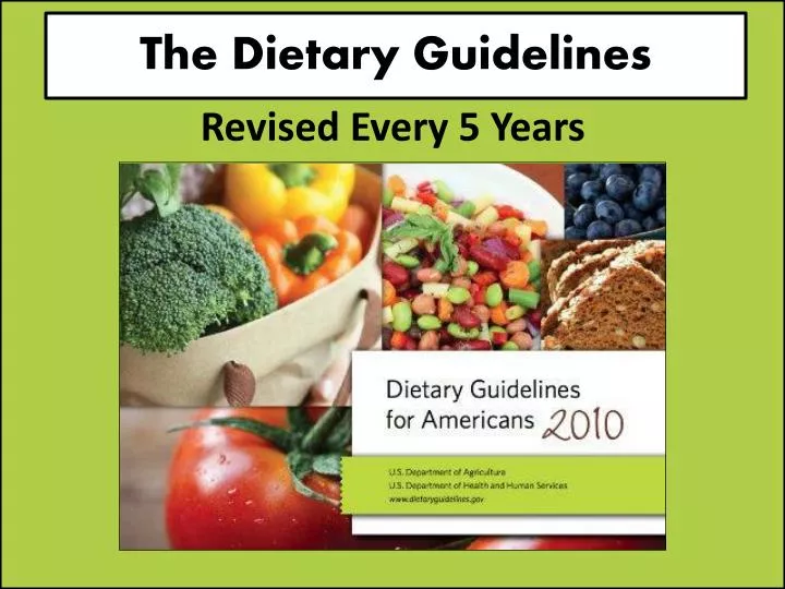 the dietary guidelines n.