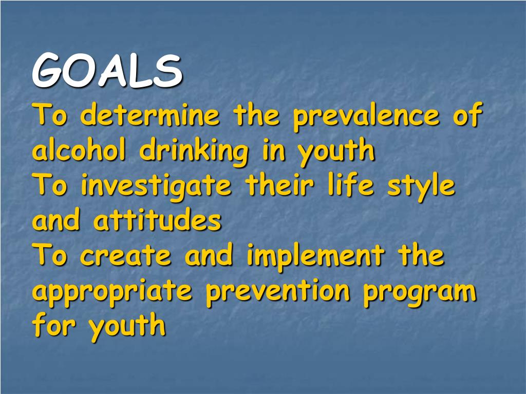 PPT - Protecting the Young Generation from Alcohol: Insights from the ...
