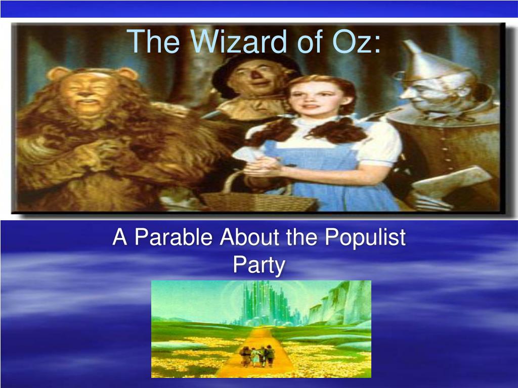 wizard of oz parable