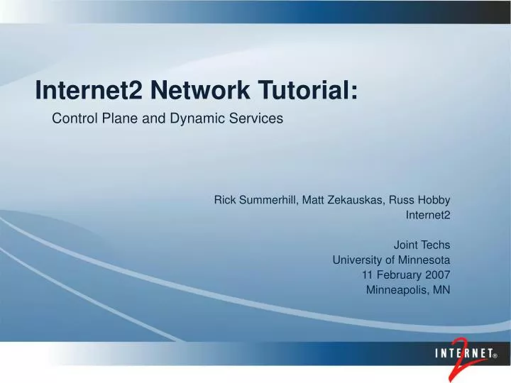 internet2 network tutorial n.
