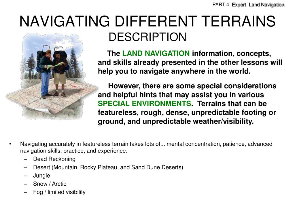 PPT - PART 4 EXPERT LAND NAVIGATION PowerPoint Presentation, free 