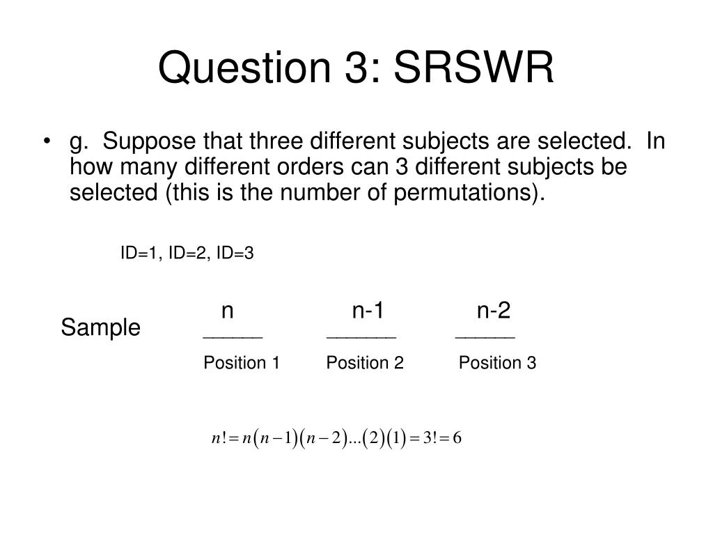 Ppt assignmnet simple random sampling with replacement powerpoint
