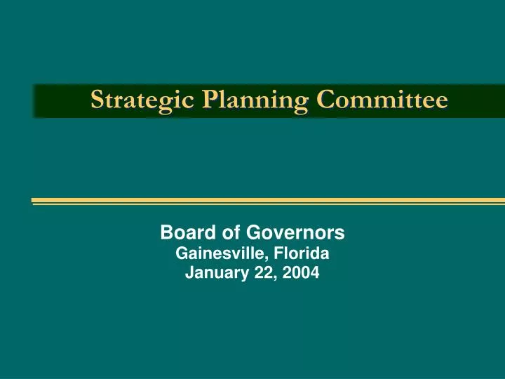 PPT Strategic Planning Committee PowerPoint Presentation, free download ID5892811