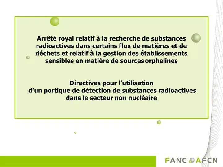 Ppt Problématique Des Sources Orphelines Powerpoint - 
