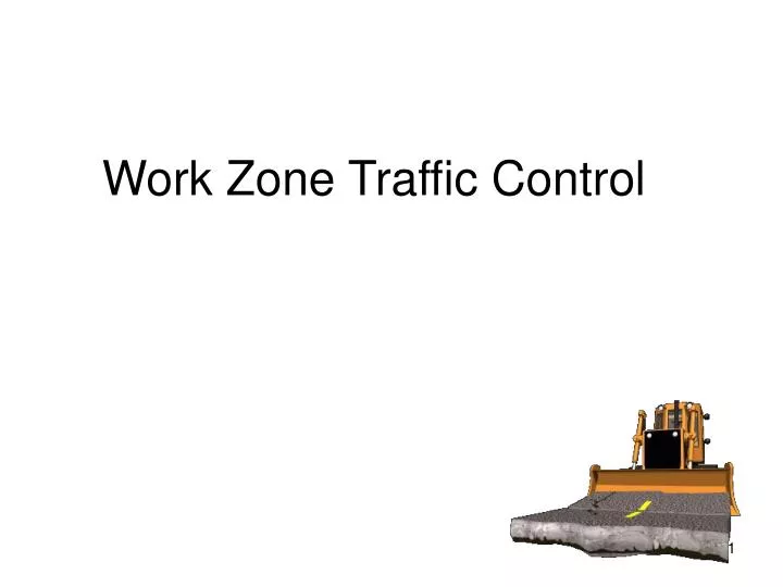 work zone traffic control n.