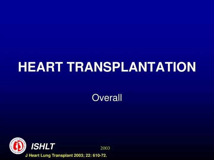 heart transplantation n.