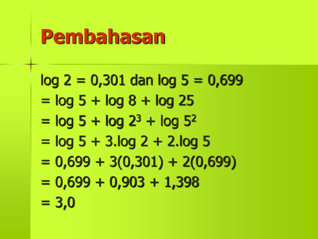 Log5 25. Log 8. Log√5 2 25. Log25 5. 2log5 0,5 +log5 100.