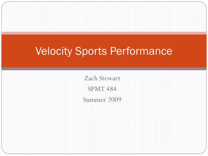 PPT Velocity Sports Performance PowerPoint Presentation, free