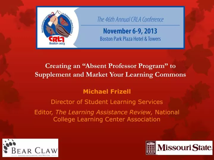 creating an absent professor program to supplement and market your learning commons n.