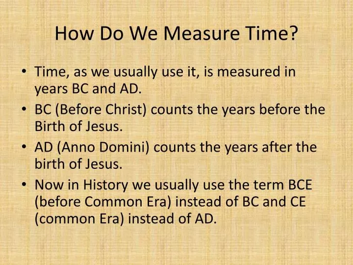Ppt how do we measure time powerpoint presentation free download