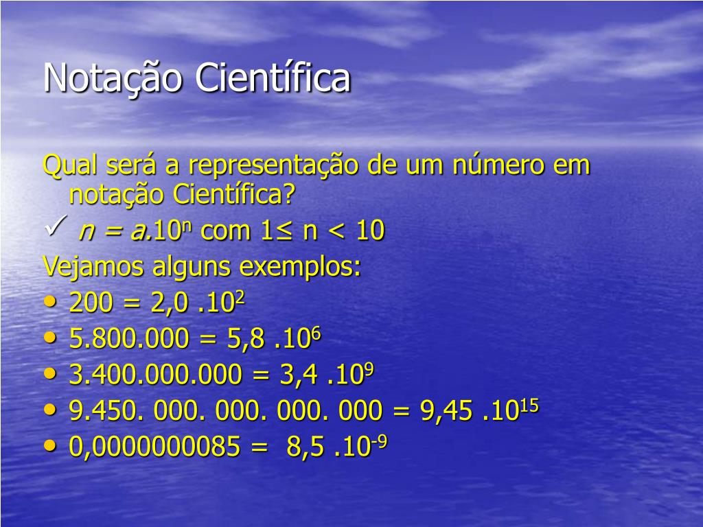 PPT - Notação Científica PowerPoint Presentation, free download - ID:1014834