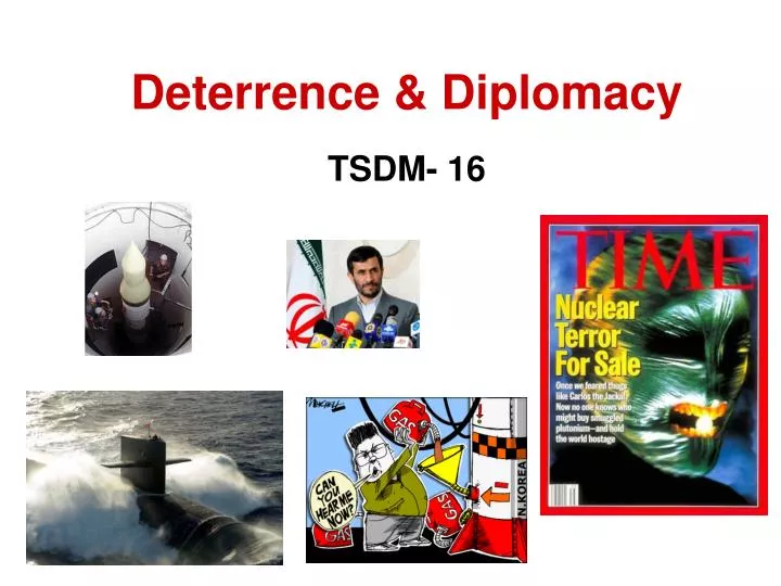 deterrence diplomacy n.