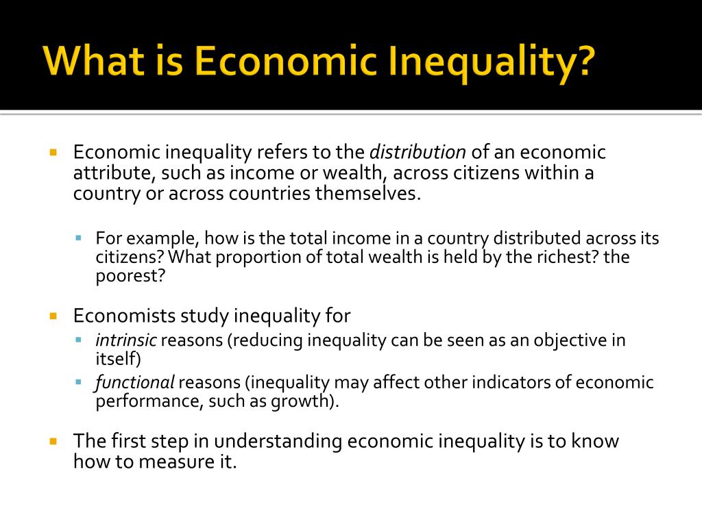 thesis on economic inequality